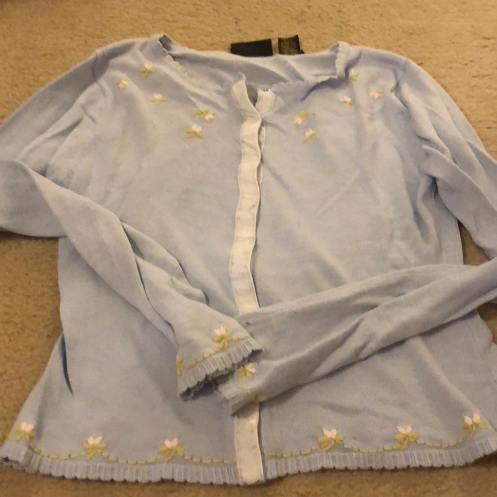 Oxford & fulham light blue cardigan